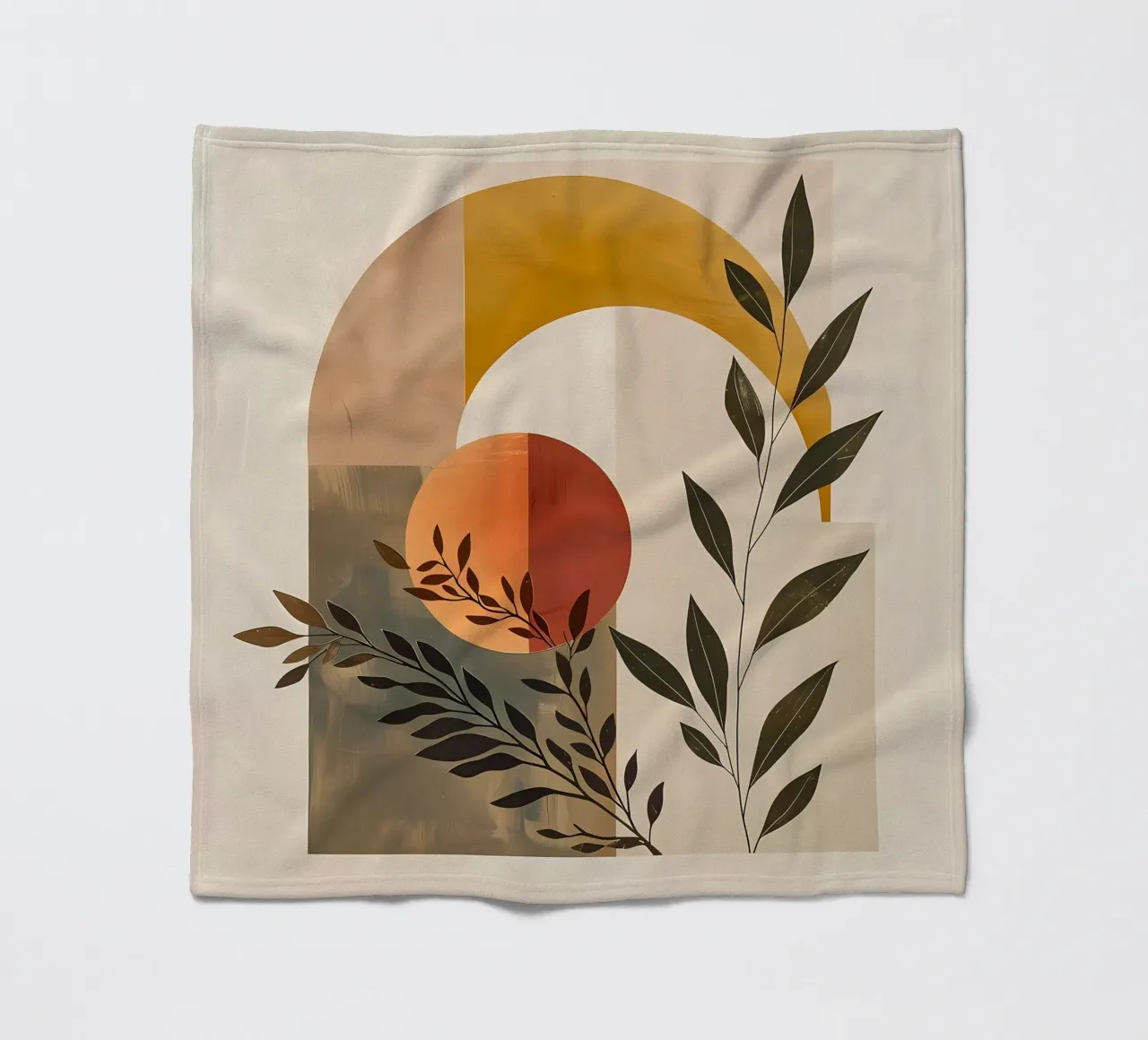 Eenvoudige botanische compositie fleecedeken van LaylaOzHome