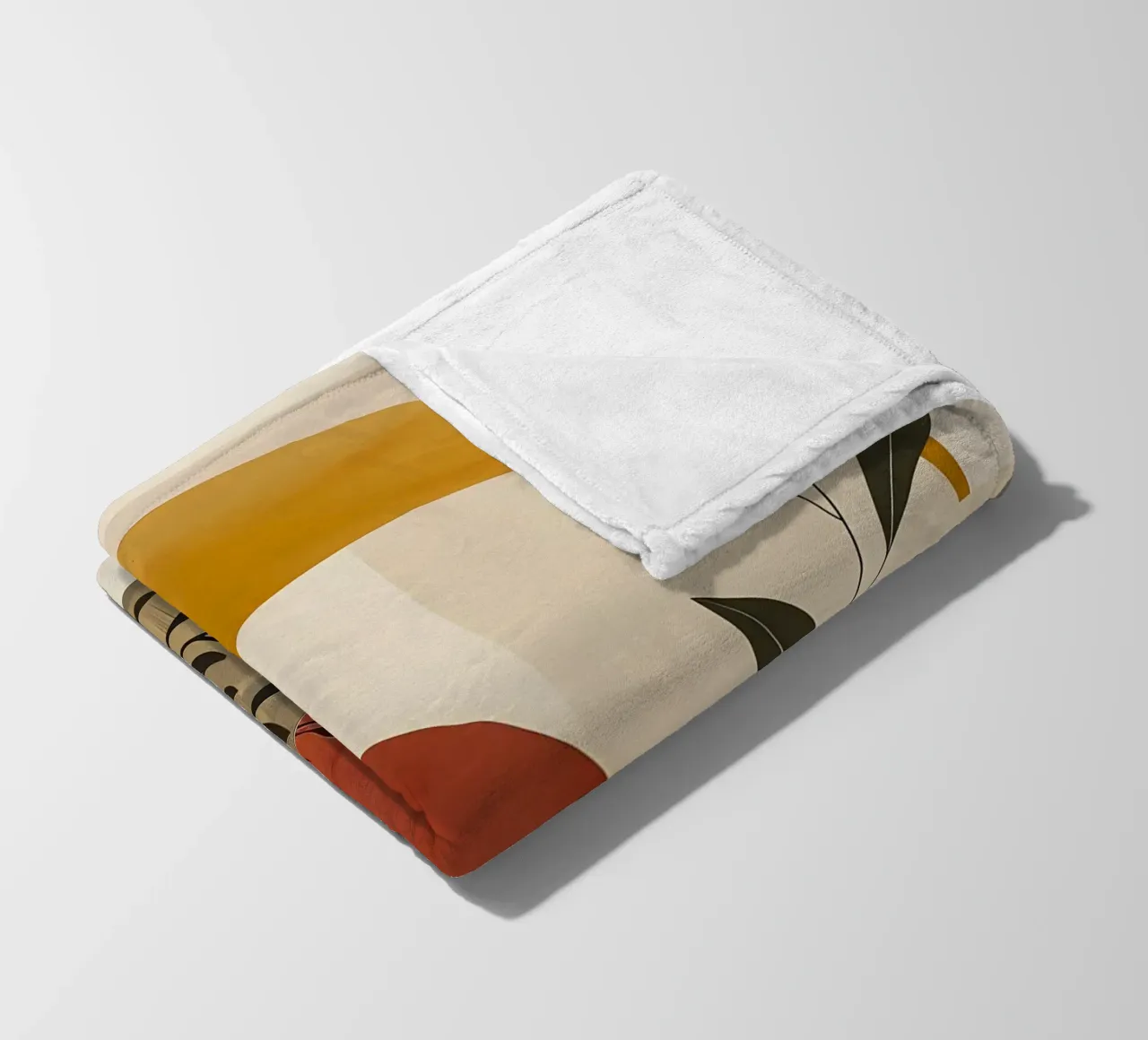 Eenvoudige botanische compositie fleecedeken van LaylaOzHome