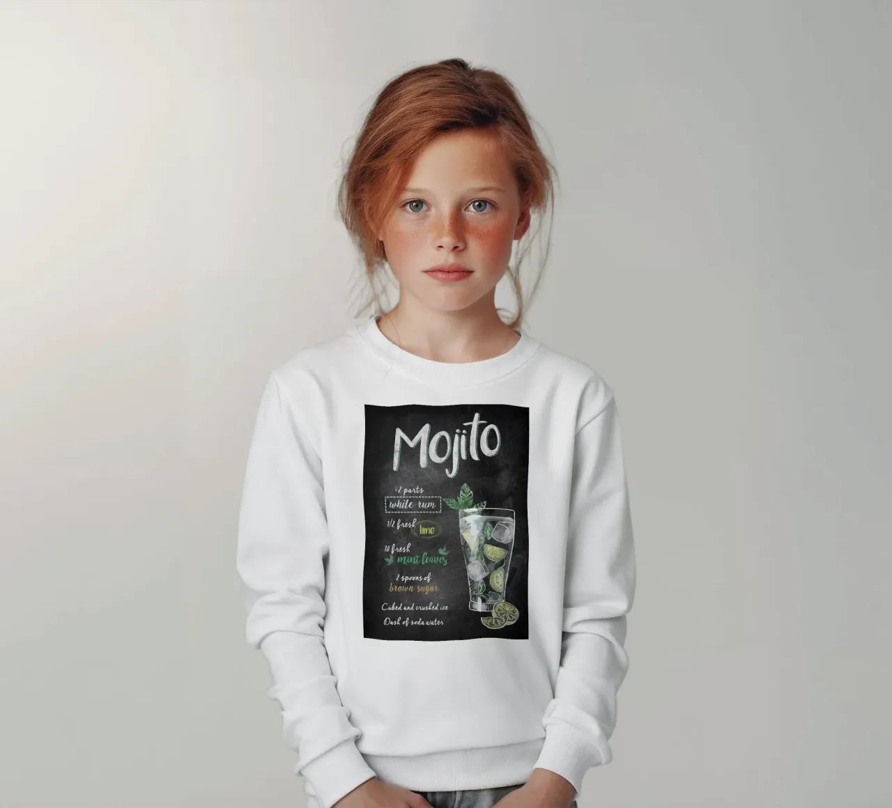Mojito felpa bambino da mesa