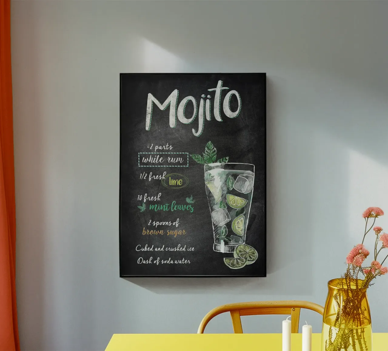 Mojito plexiglass da mesa