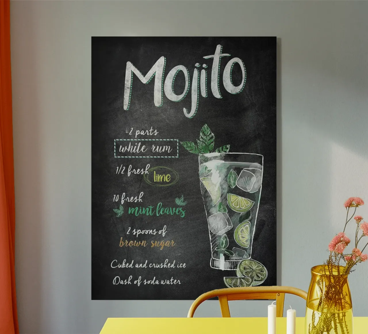 Mojito plexiglass da mesa
