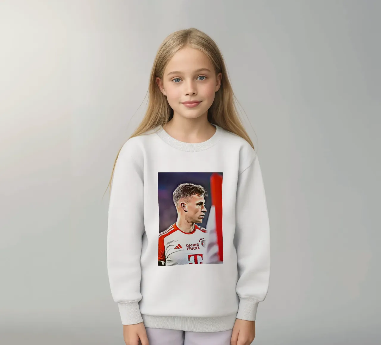 Joshua Kimmich Danke Franz Sonderausgabe Poster Kinder Sweatshirt von ArdanART