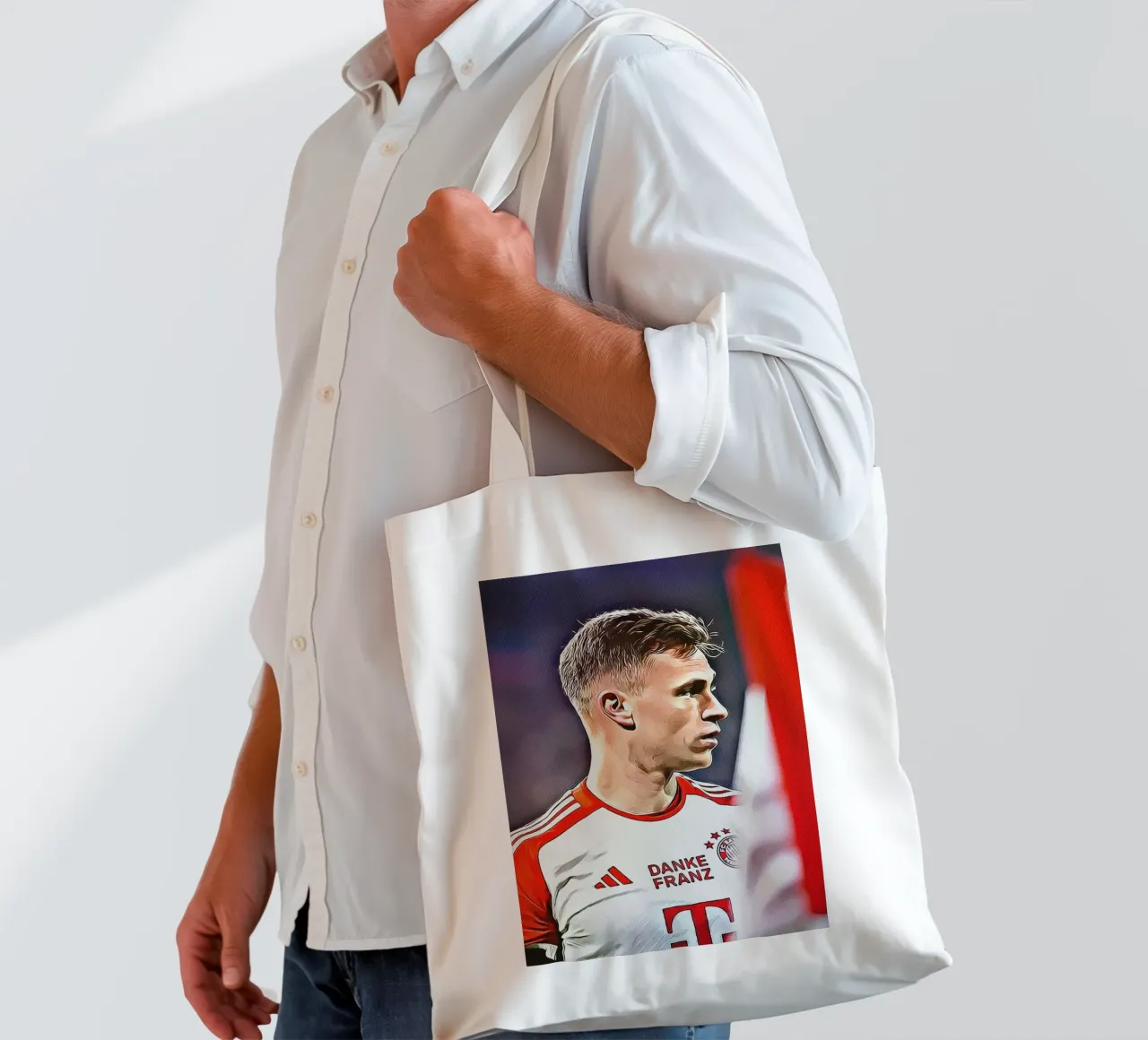 Joshua Kimmich Danke Franz Sonderausgabe Poster Jutebeutel von ArdanART