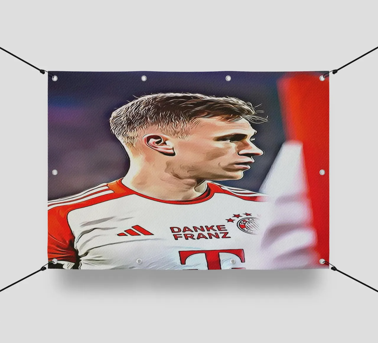 Joshua Kimmich Danke Franz Sonderausgabe Poster PVC Plane von ArdanART