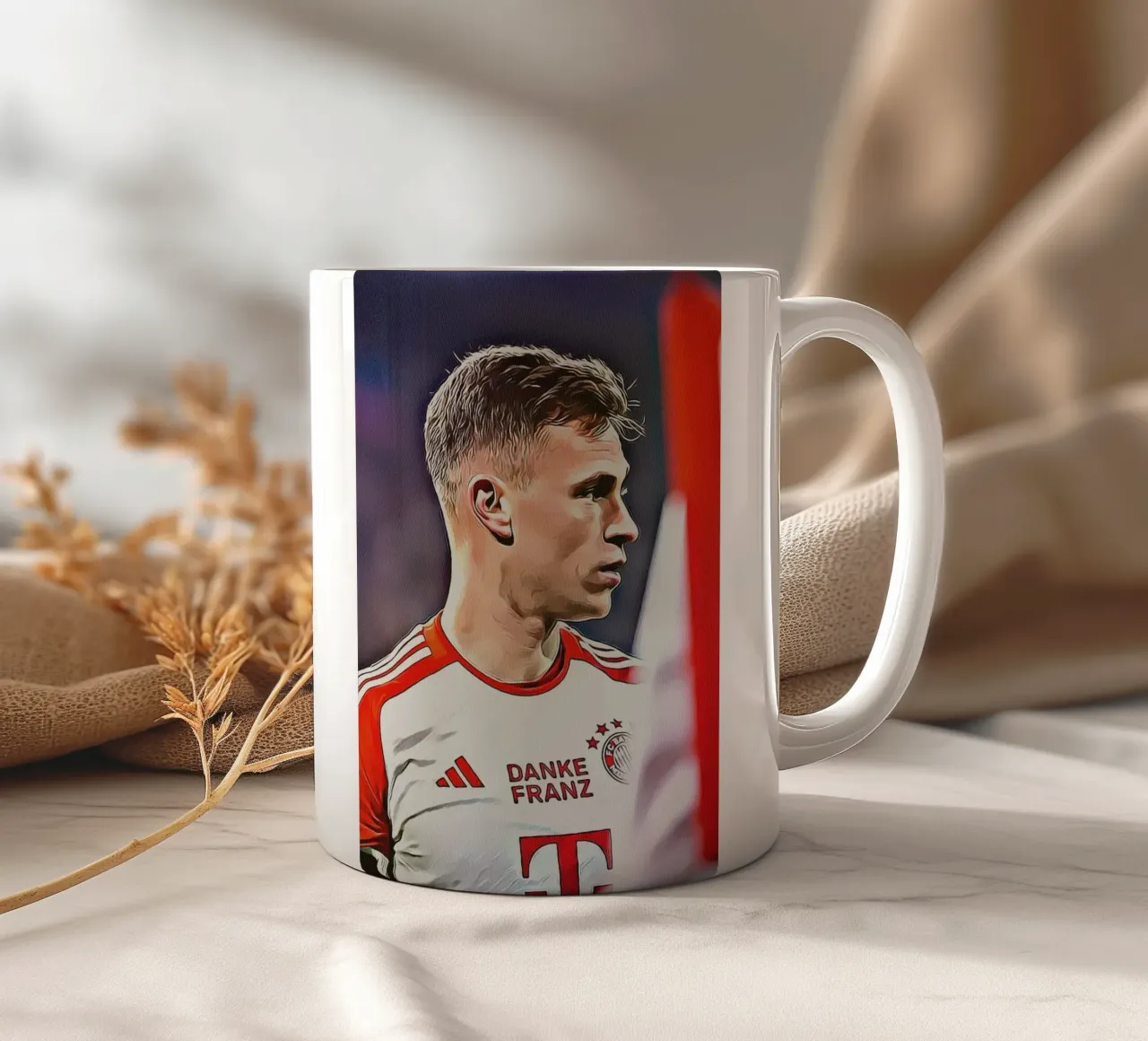 Joshua Kimmich Danke Franz Sonderausgabe Poster Keramik Tasse von ArdanART