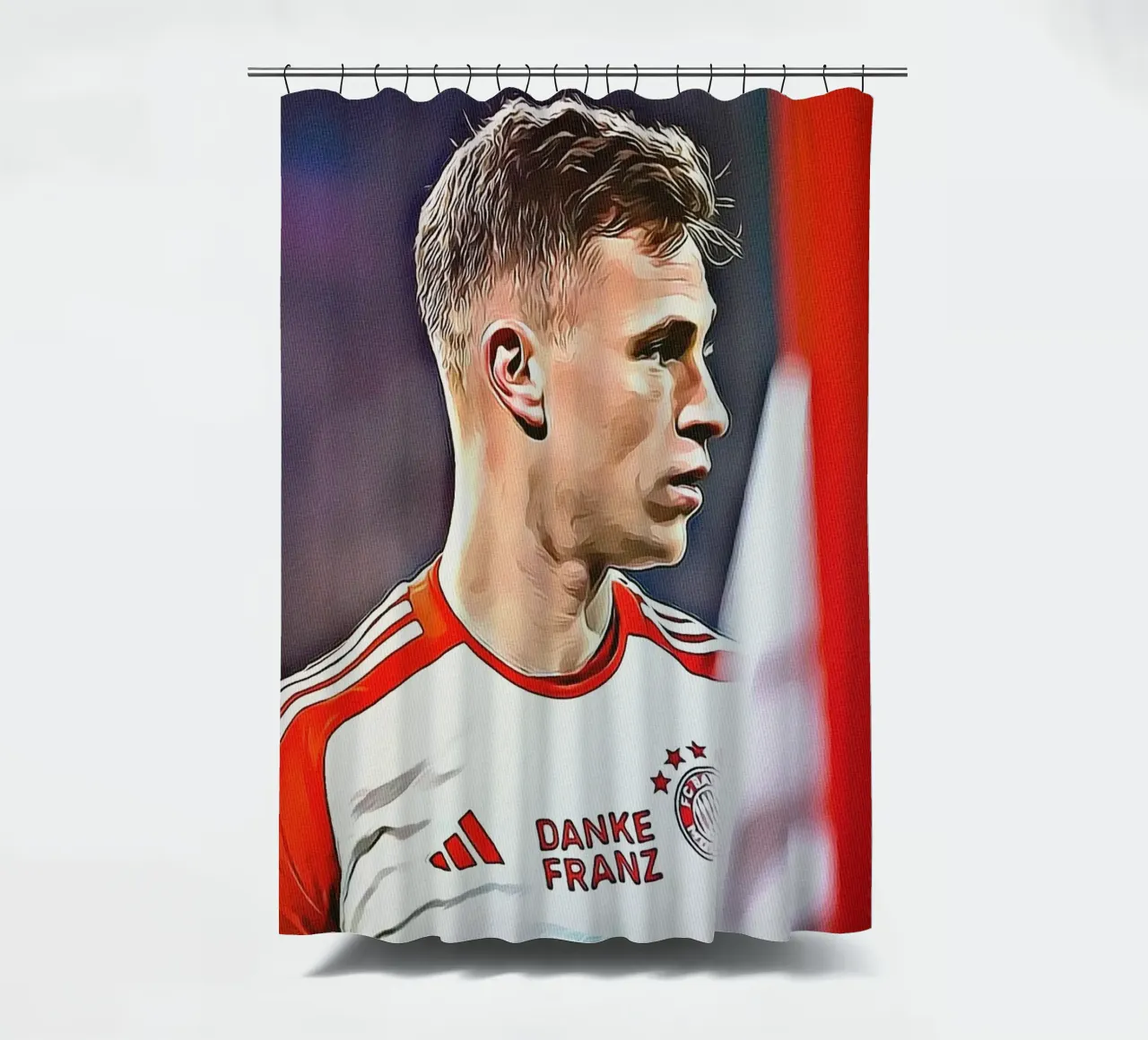 Joshua Kimmich Danke Franz Edizione Speciale Poster tenda da doccia da ArdanART