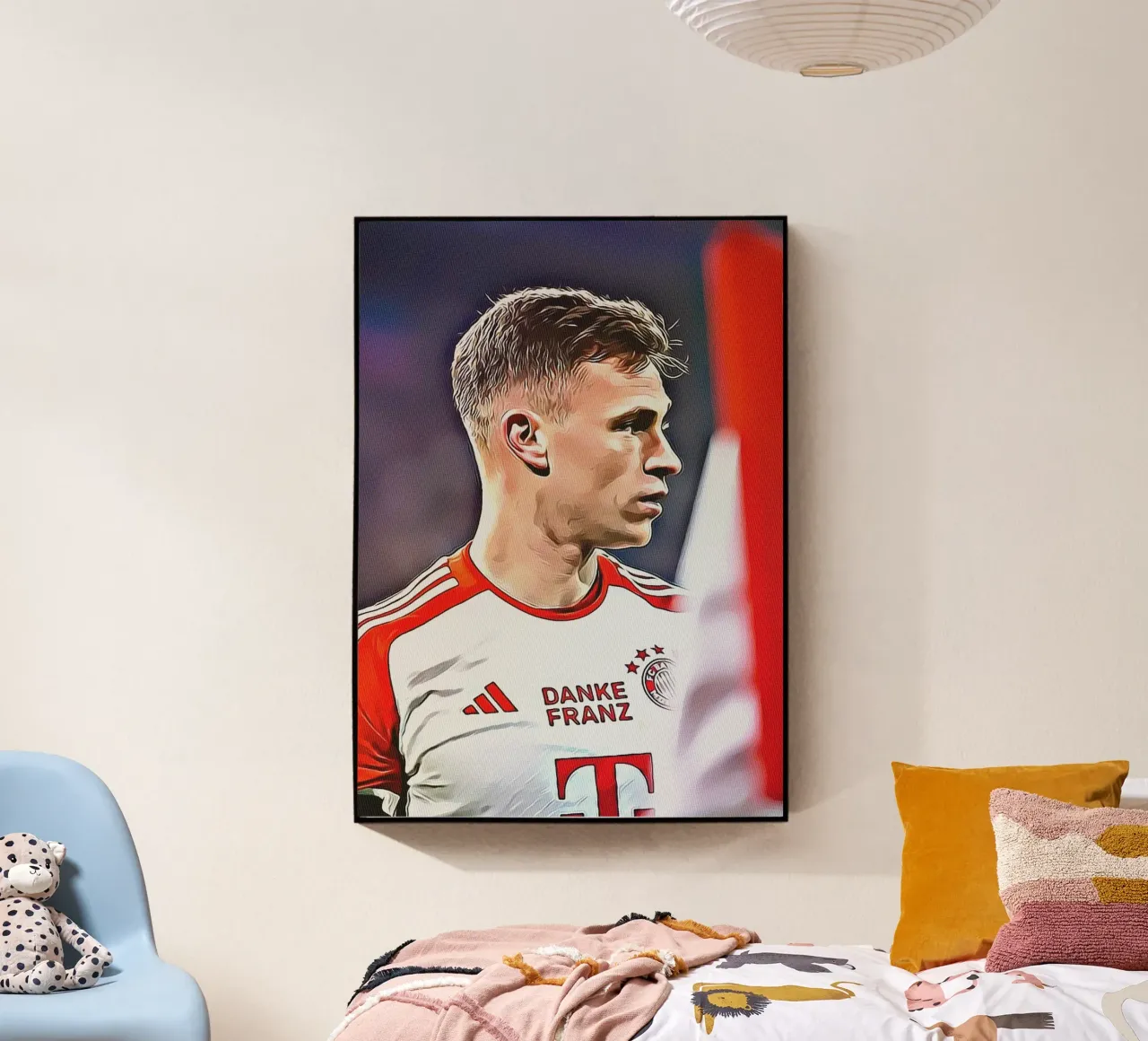 Joshua Kimmich Danke Franz Edición especial Póster metacrilato de ArdanART