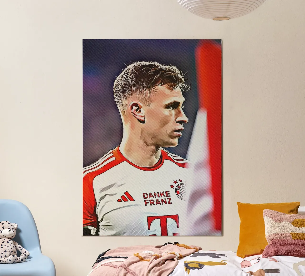 Joshua Kimmich Danke Franz Edizione Speciale Poster poster con telaio in alluminio da ArdanART