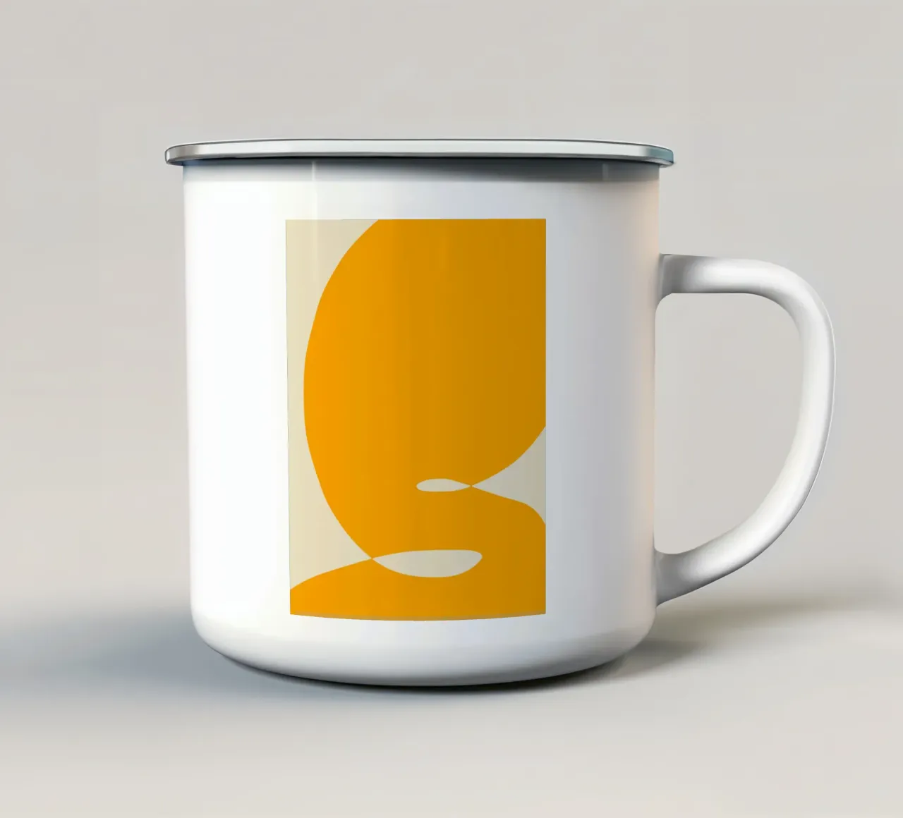 Taglio giallo 02 tazza in smalto da Little Dean
