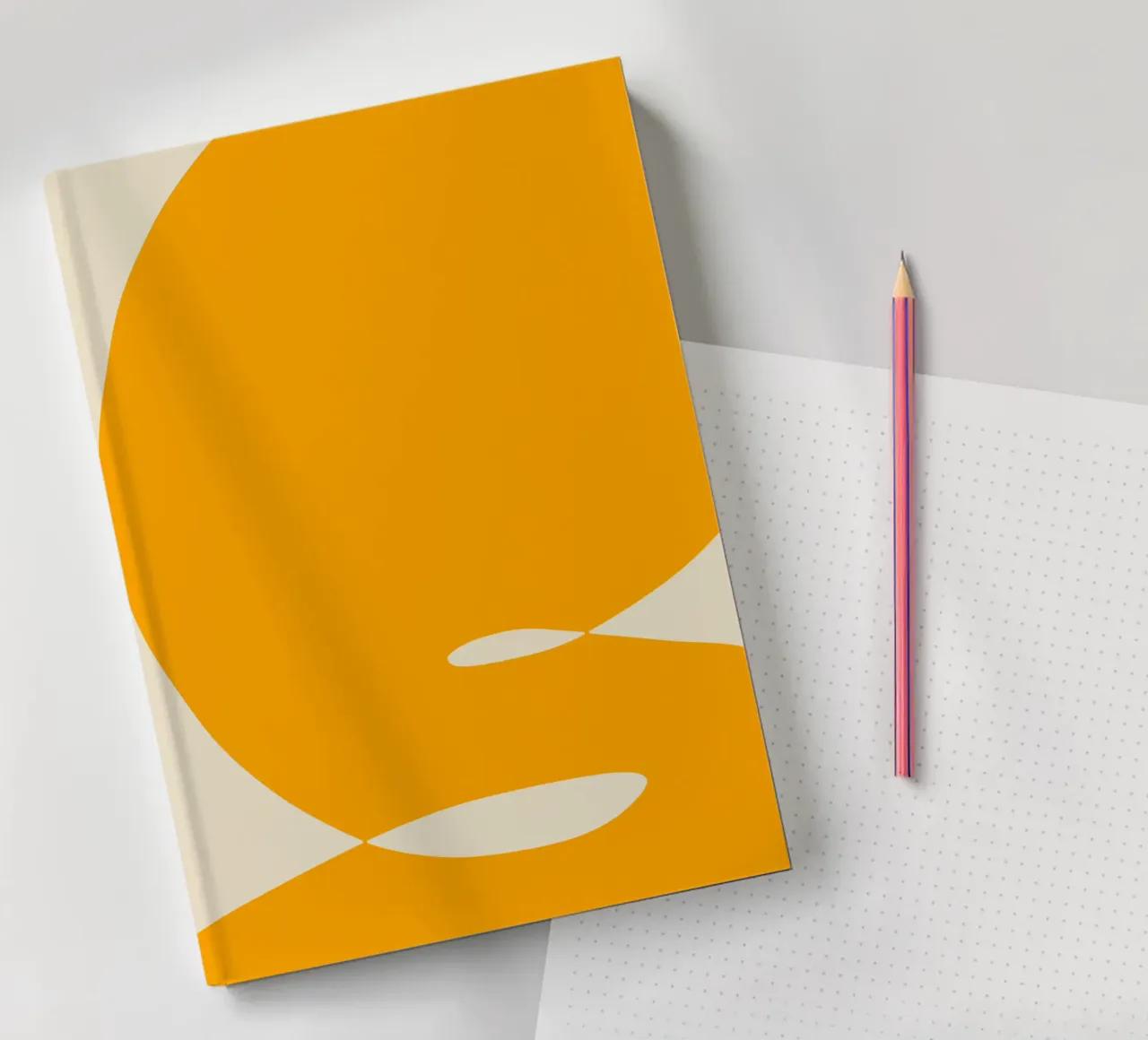 Découpage jaune 02 carnet de notes de Little Dean