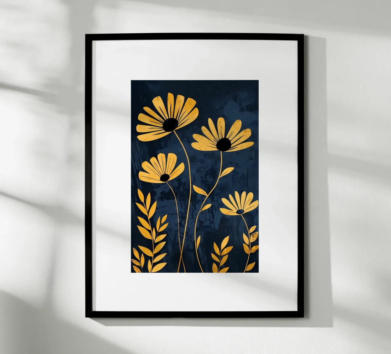 Natura e geometria poster con telaio in alluminio da Jose