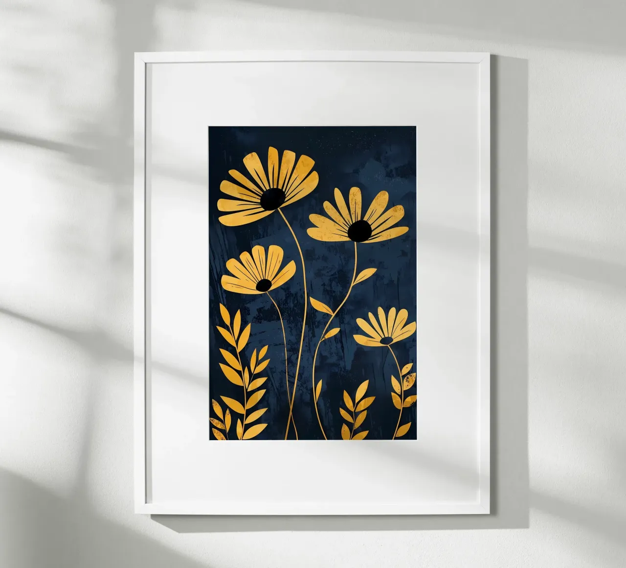 Natura e geometria poster con telaio in alluminio da Jose