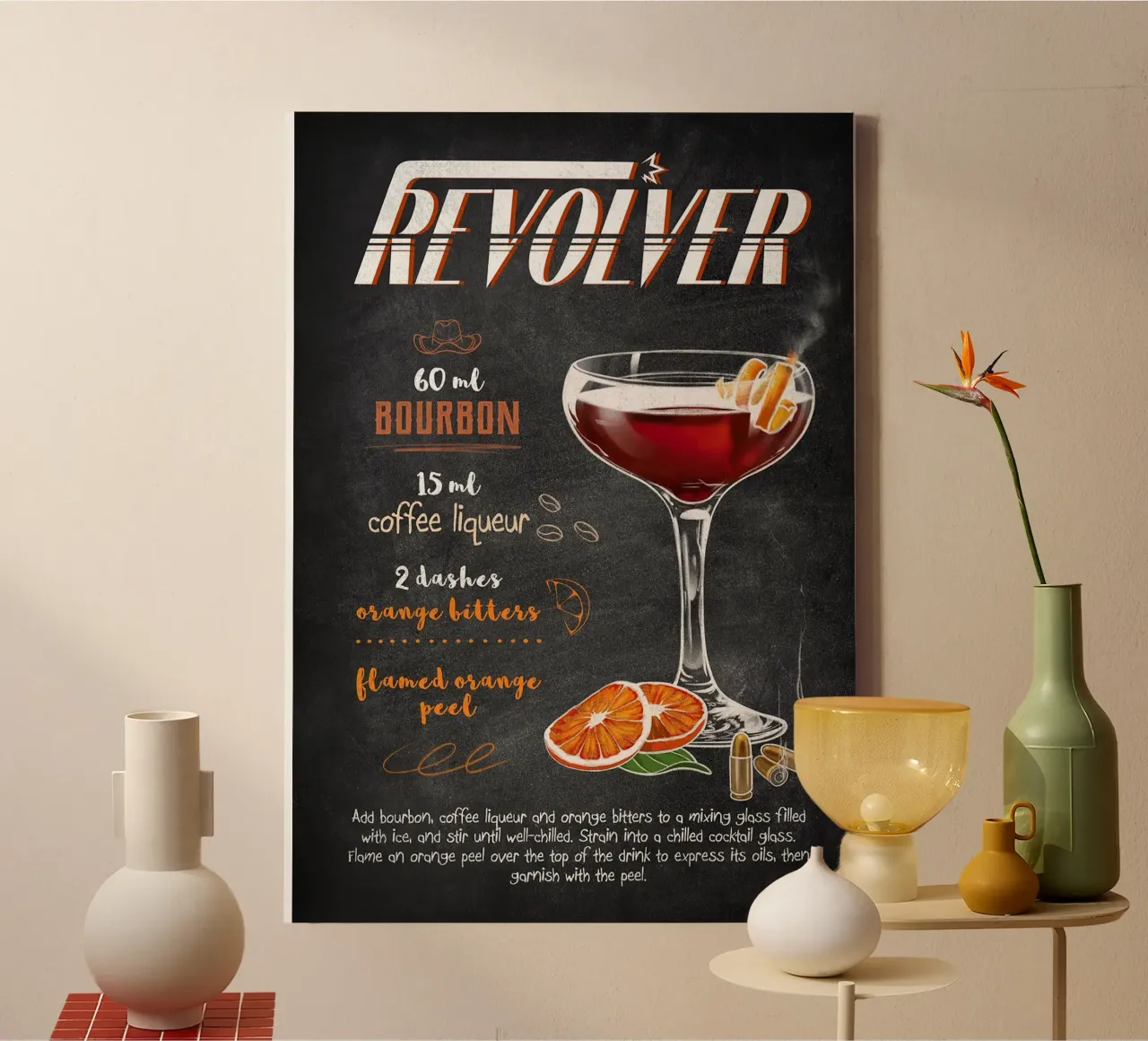 Revolver canvas with Floater frame by mesa
