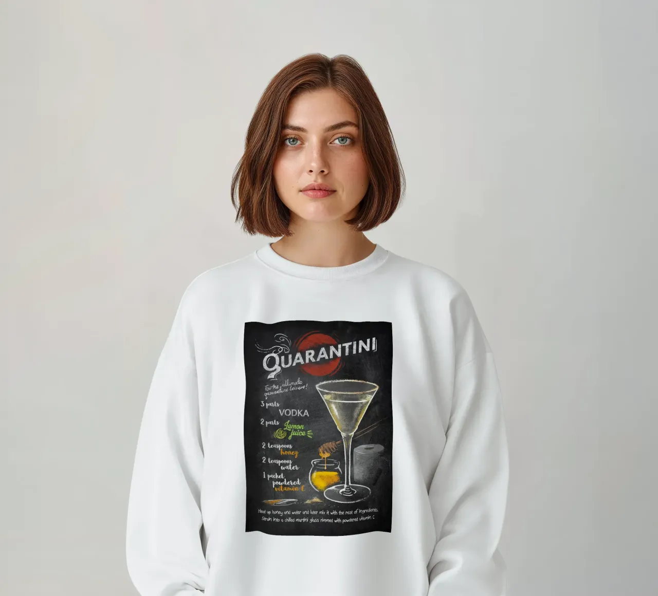 Quarantini felpa da mesa