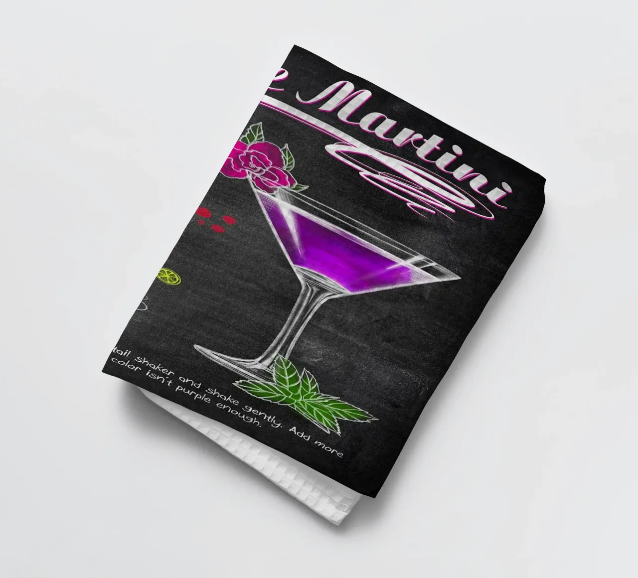 Martini viola canovaccio da cucina da mesa