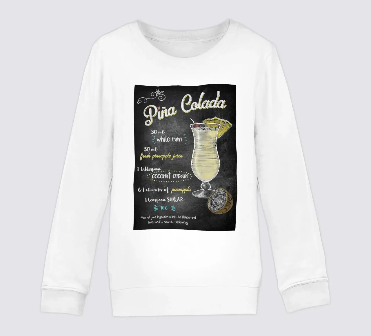 Pina Colada felpa bambino da mesa