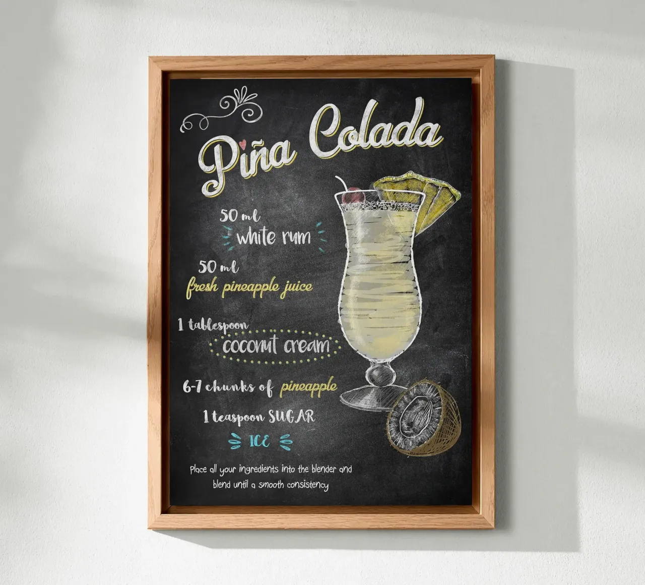 Pina Colada alluminio dibond da mesa