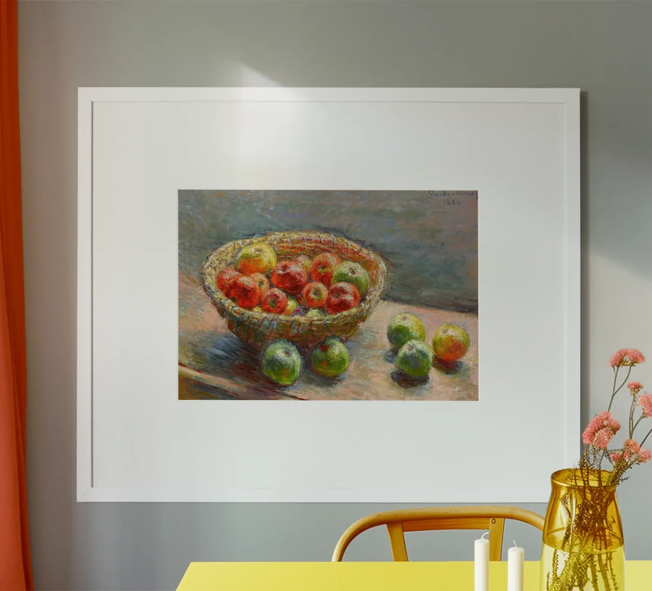 Still Life with Apples by Claude Monet - Impressionist poster by vintagepod