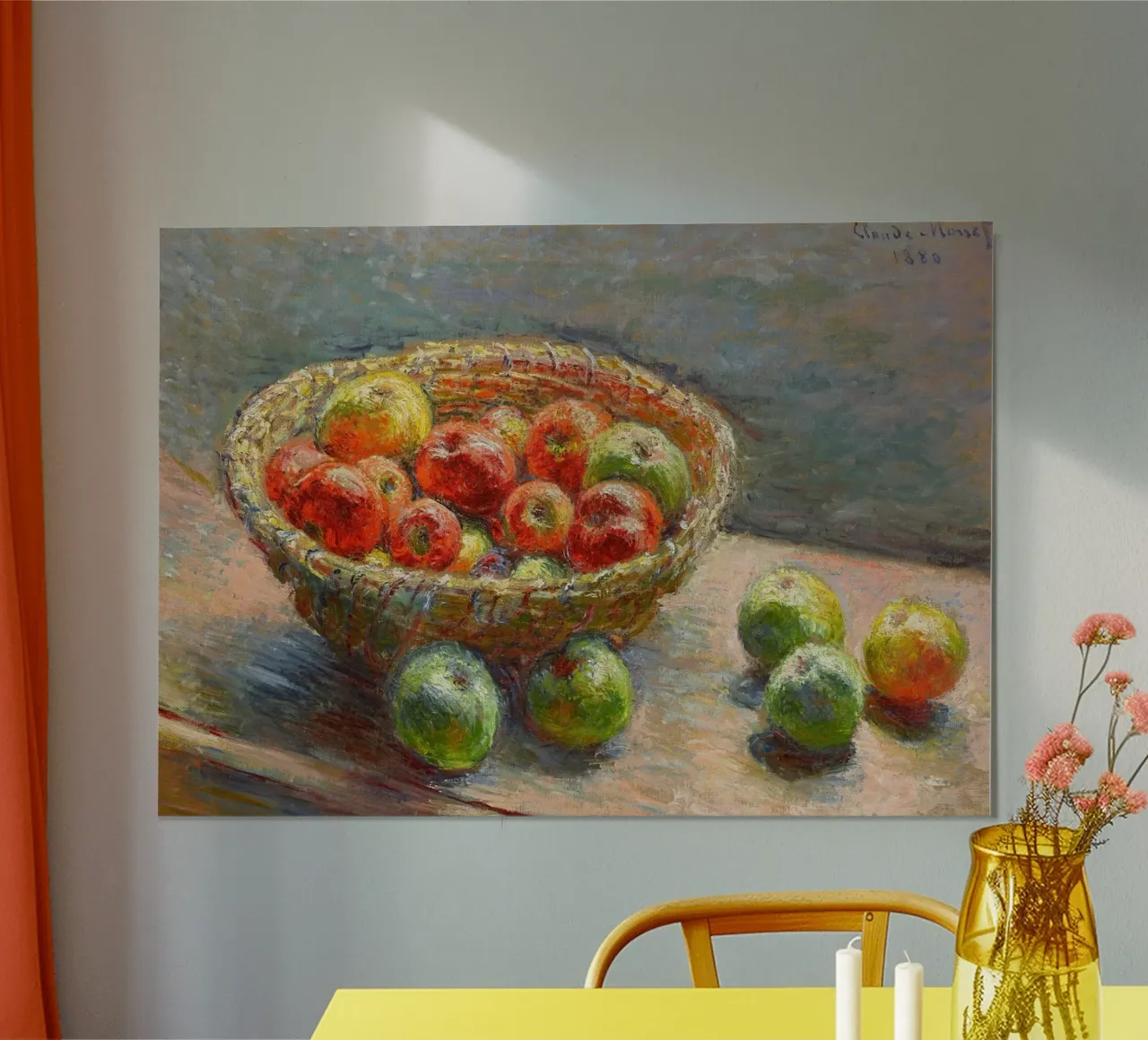 Still Life with Apples by Claude Monet - Impressionist poster by vintagepod