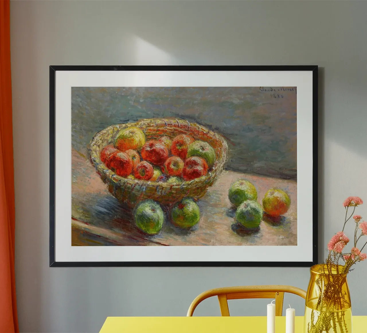 Still Life with Apples by Claude Monet - Impressionist poster by vintagepod