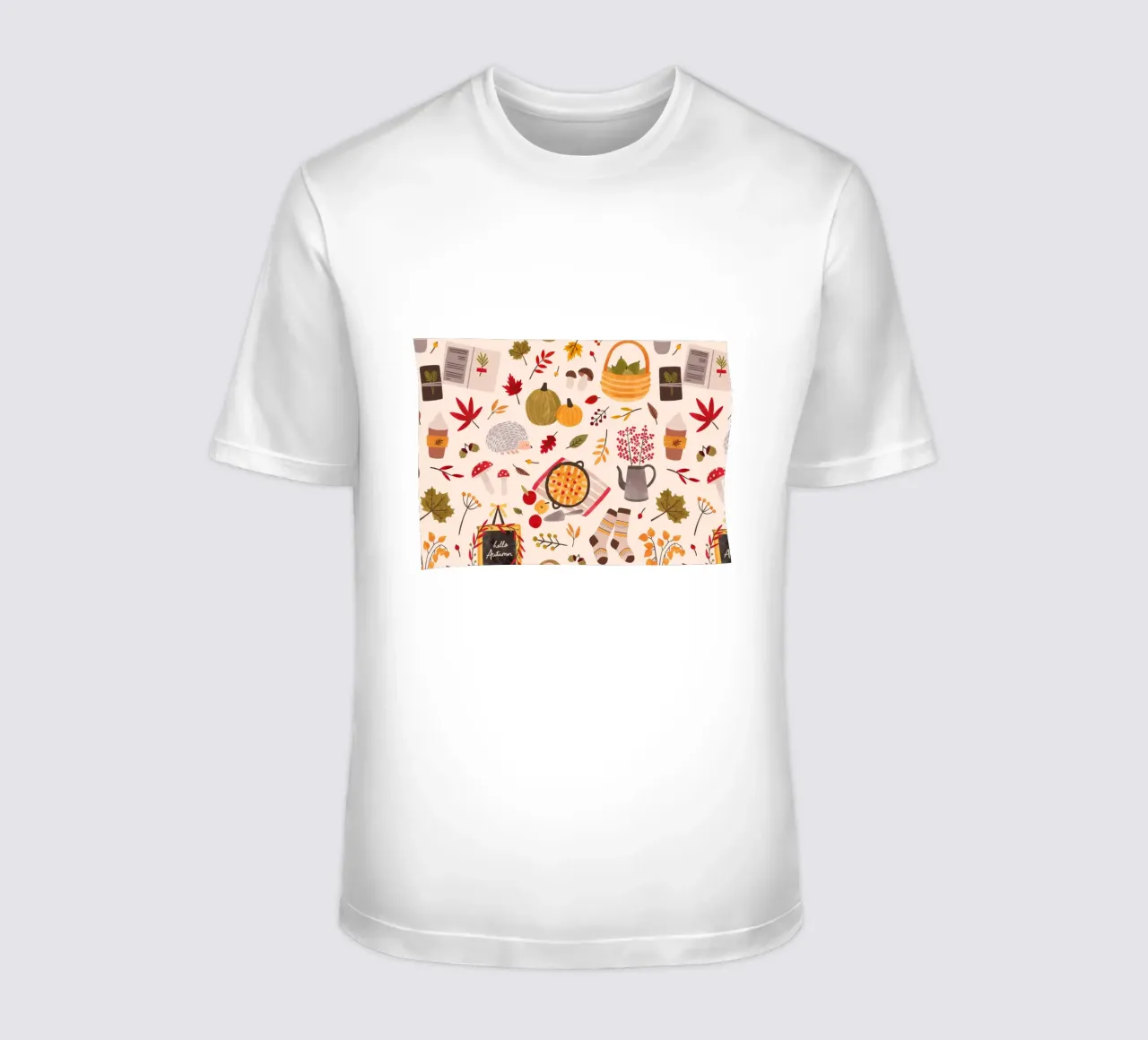 Herbst Ernte Nahtlose Muster - Herbst Vibes Kunst T-Shirt von vintagepod