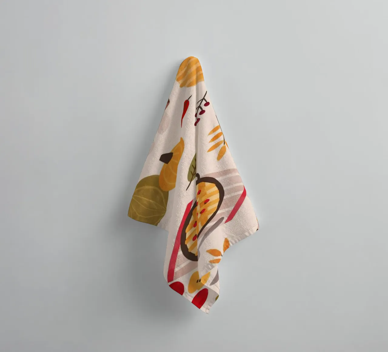 Herbst Ernte Nahtlose Muster - Herbst Vibes Kunst Handtuch von vintagepod
