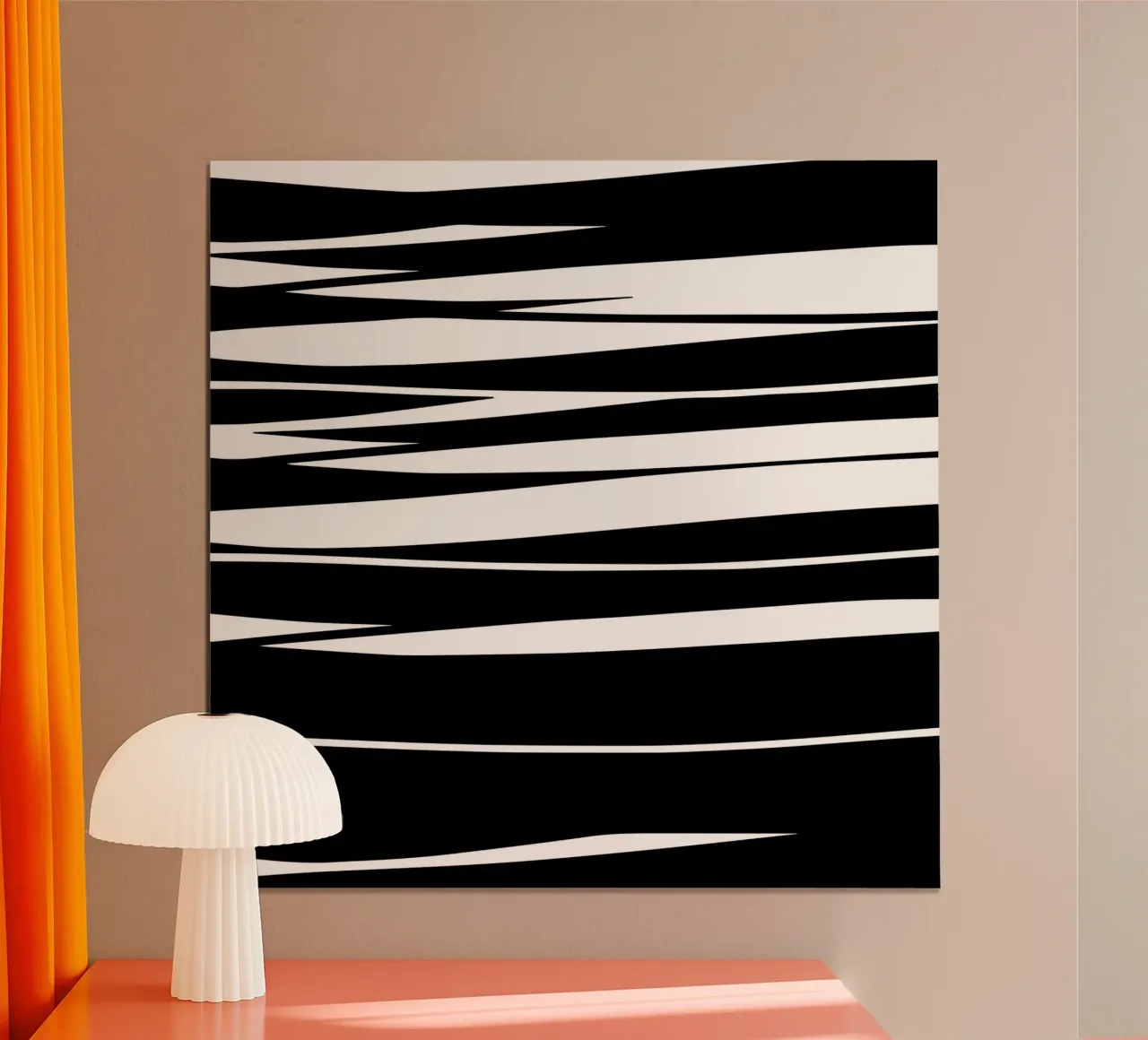 Organic 9 | Black & White Poster von sabidussi
