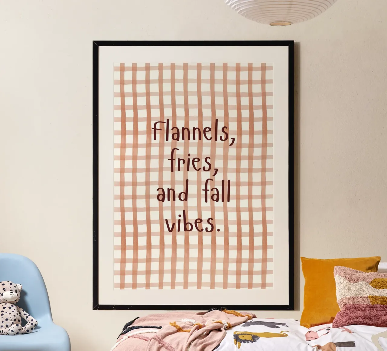 "Flanelle, patatine e vibrazioni autunnali" Cfr. poster da vintagepod