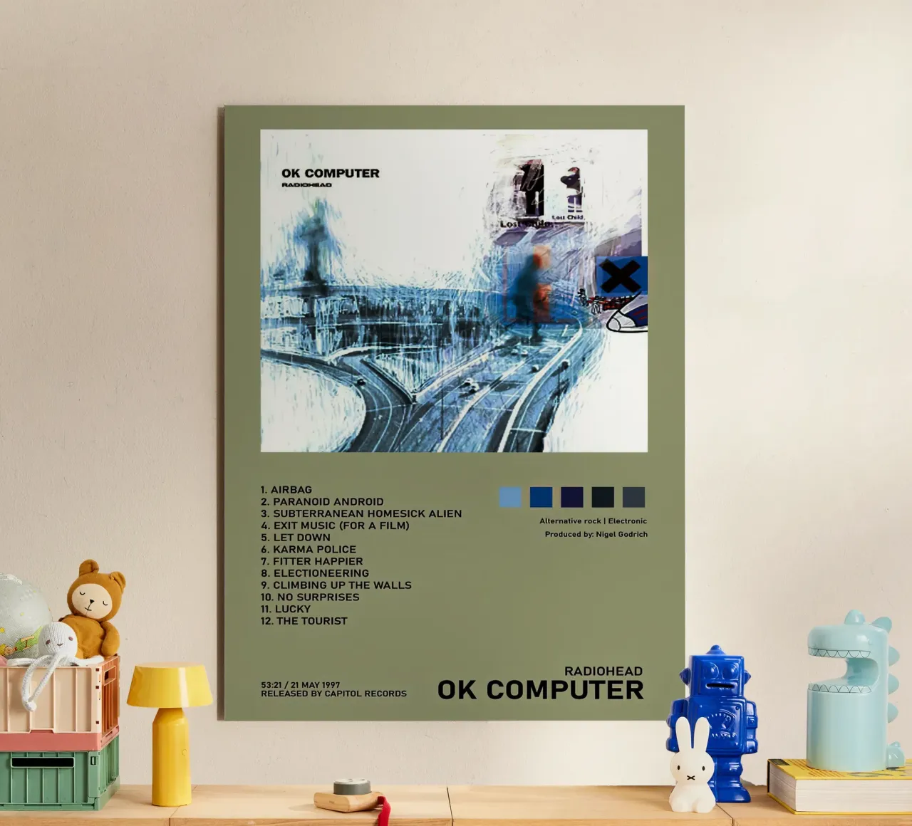 Radiohead Ok Computer alluminio dibond da Roronoa7