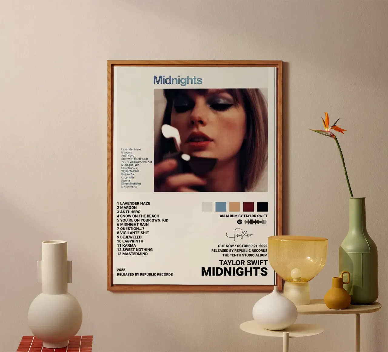 Taylor Swift Midnight alluminio dibond da Roronoa7