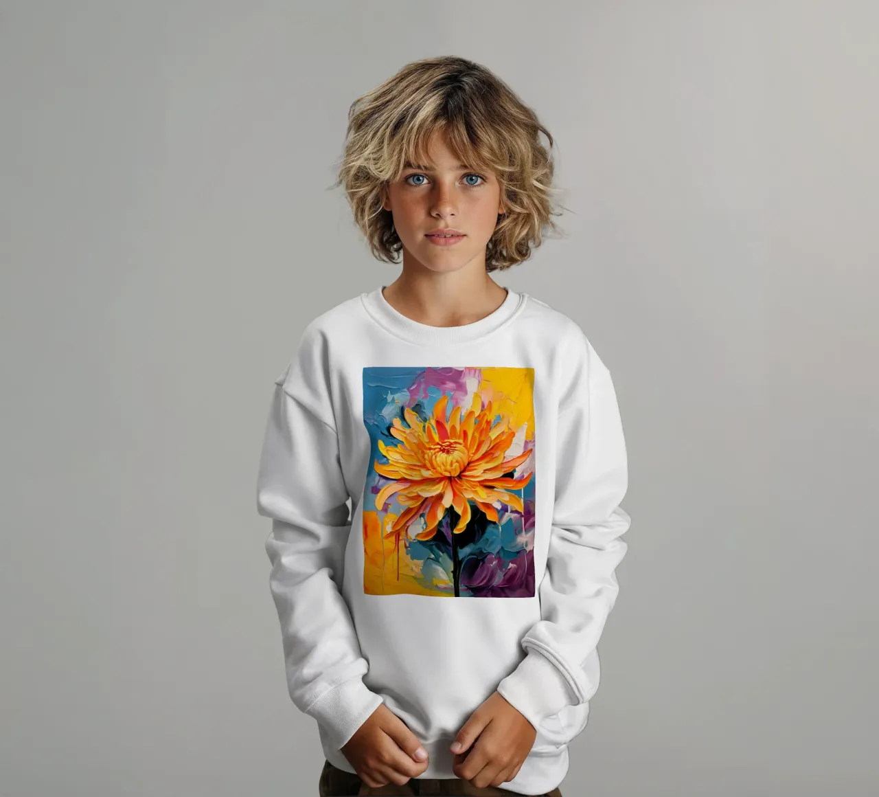 Crisantemo in fiore felpa bambino da Artistic-shop