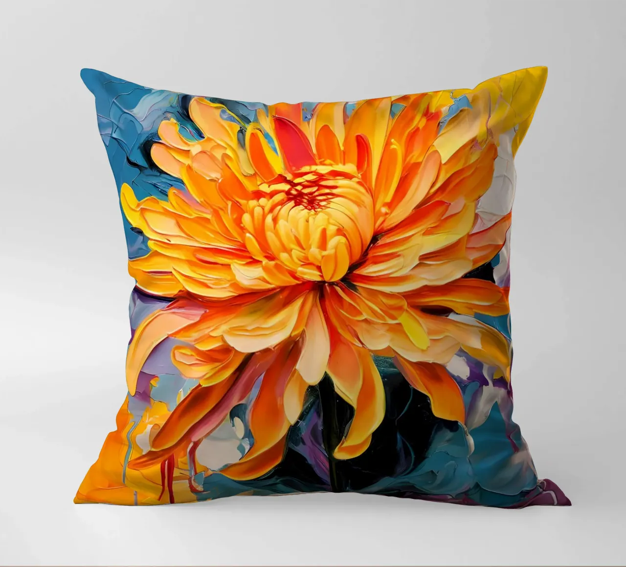 Crisantemo in fiore cuscino da Artistic-shop