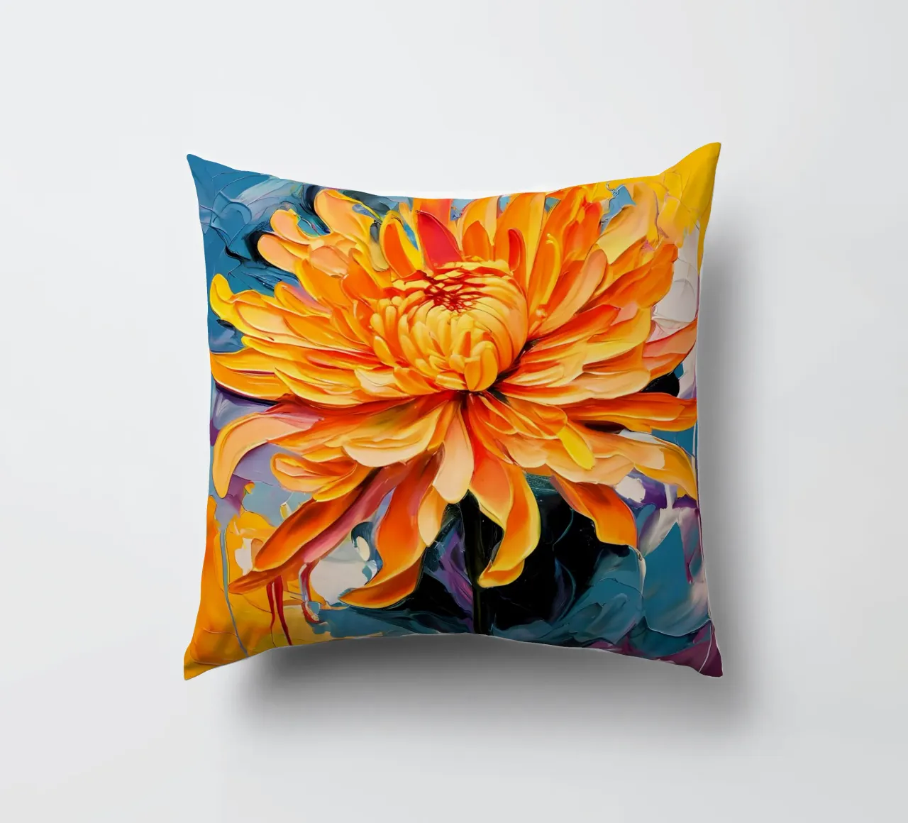 Crisantemo in fiore cuscino da Artistic-shop