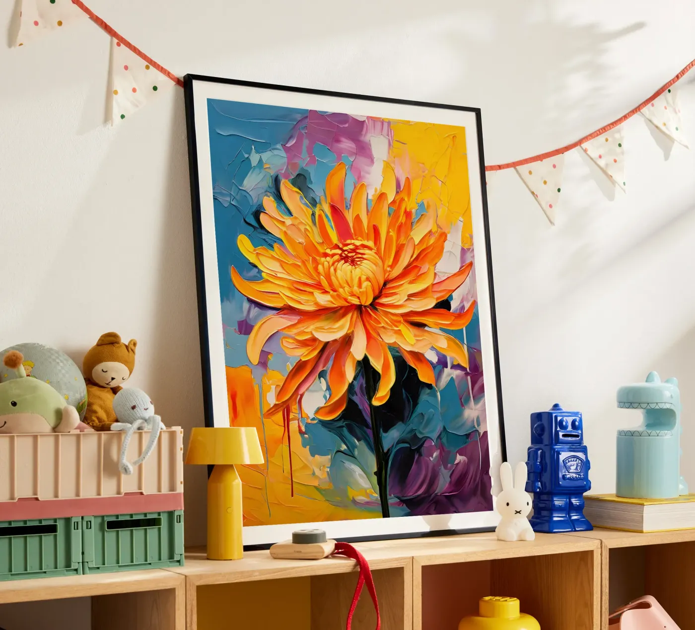 Crisantemo in fiore poster da Artistic-shop