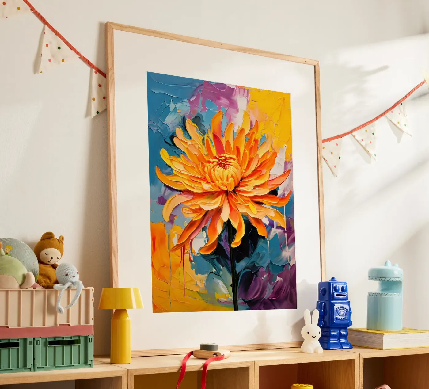 Crisantemo in fiore poster da Artistic-shop