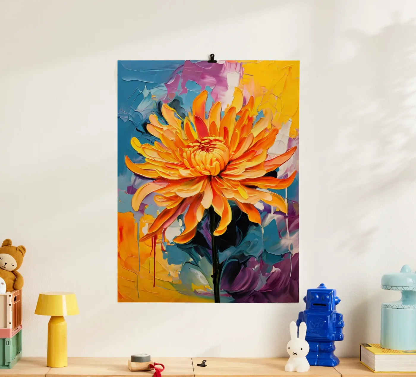 Crisantemo in fiore poster da Artistic-shop