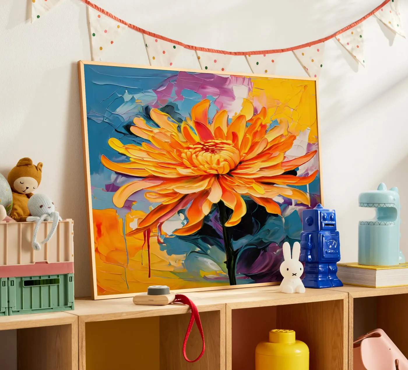 Crisantemo in fiore poster da Artistic-shop