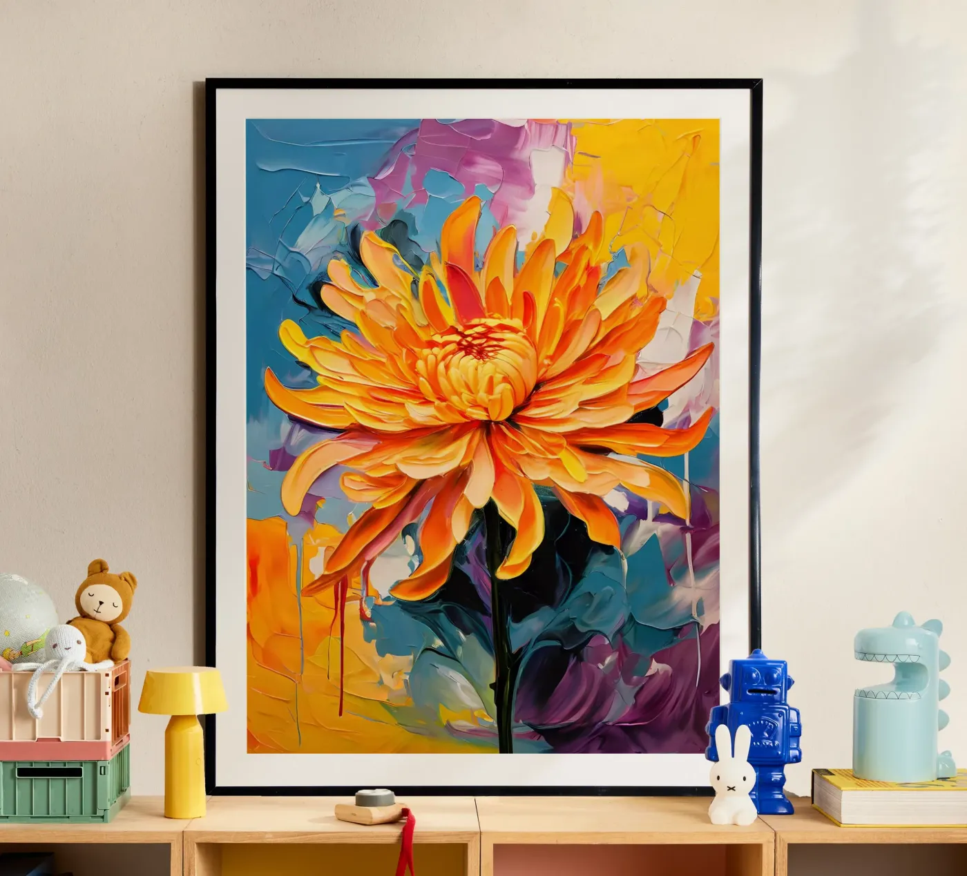 Crisantemo in fiore poster da Artistic-shop