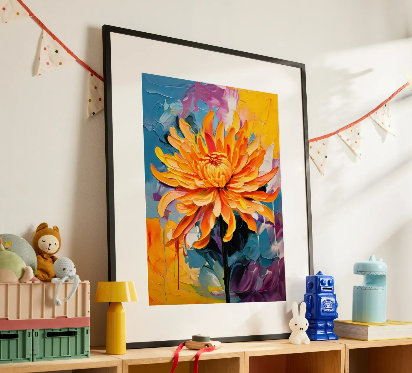 Crisantemo in fiore poster da Artistic-shop