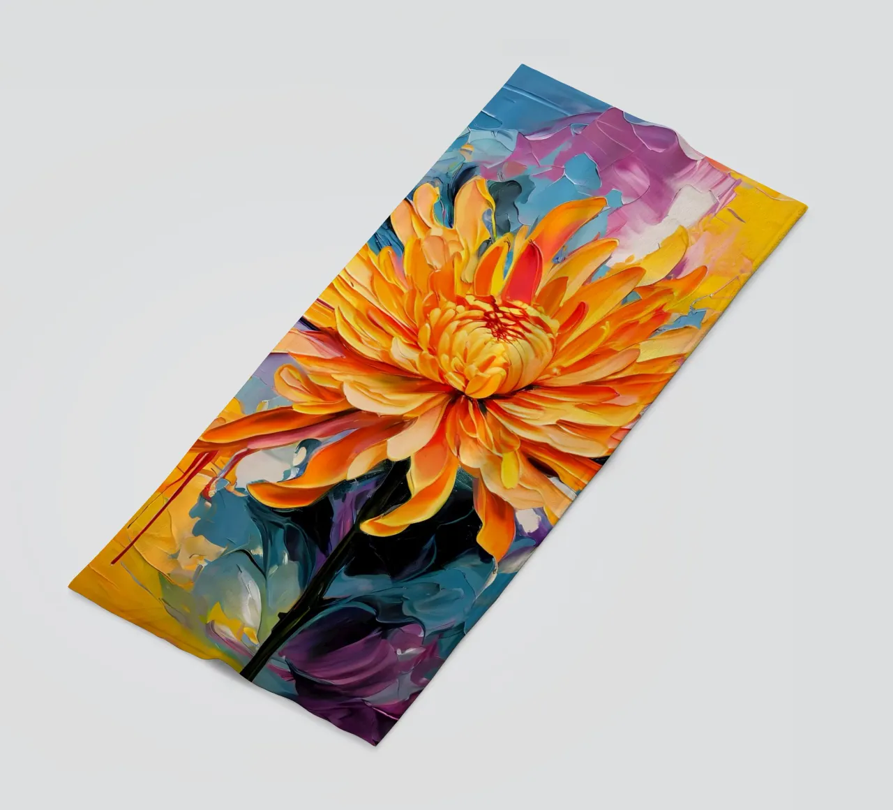 Crisantemo in fiore telo mare da Artistic-shop