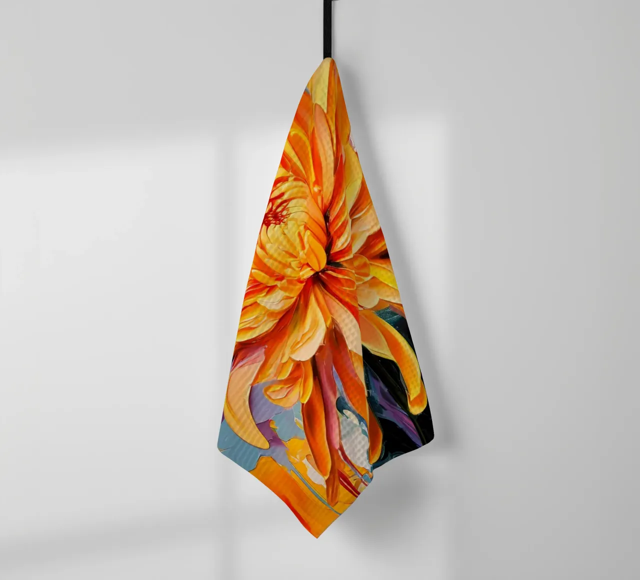 Crisantemo in fiore canovaccio da cucina da Artistic-shop