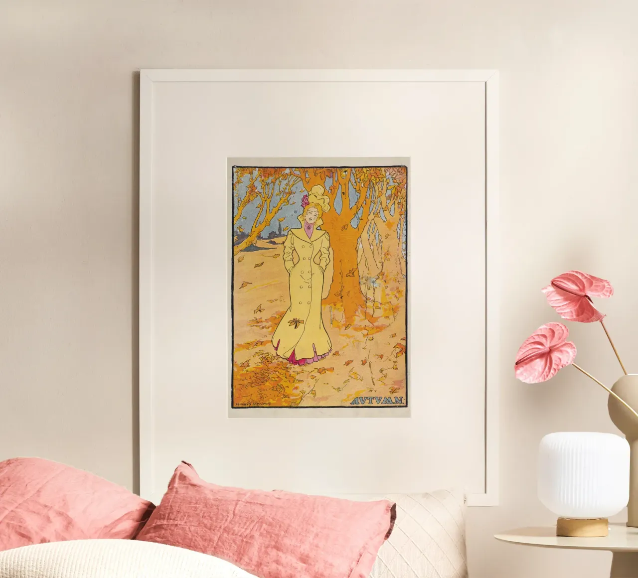 Art Nouveau "Autunno" di Penrhyn Stanlaws - Vintage poster da vintagepod