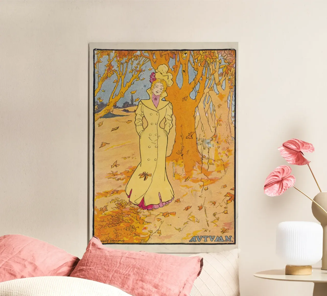 Art Nouveau "Autunno" di Penrhyn Stanlaws - Vintage poster da vintagepod