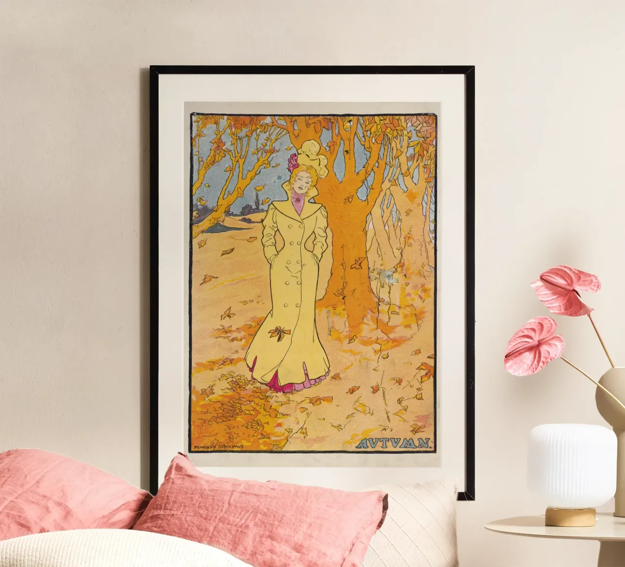 Art Nouveau "Autunno" di Penrhyn Stanlaws - Vintage poster da vintagepod