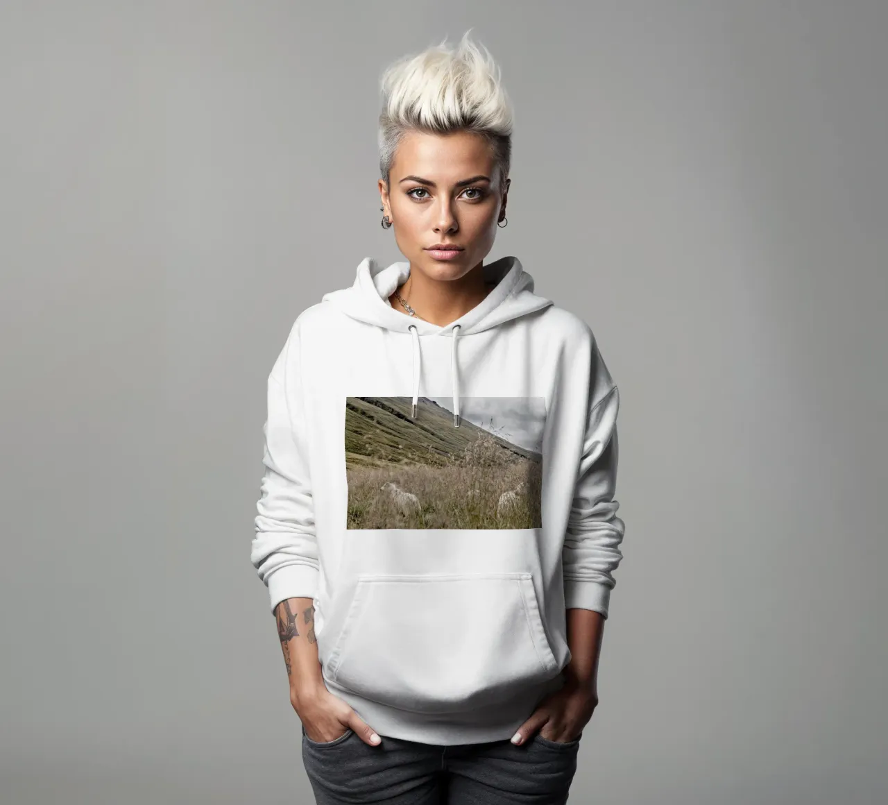 Hiding in plain sight felpa con cappuccio da Nur Mut