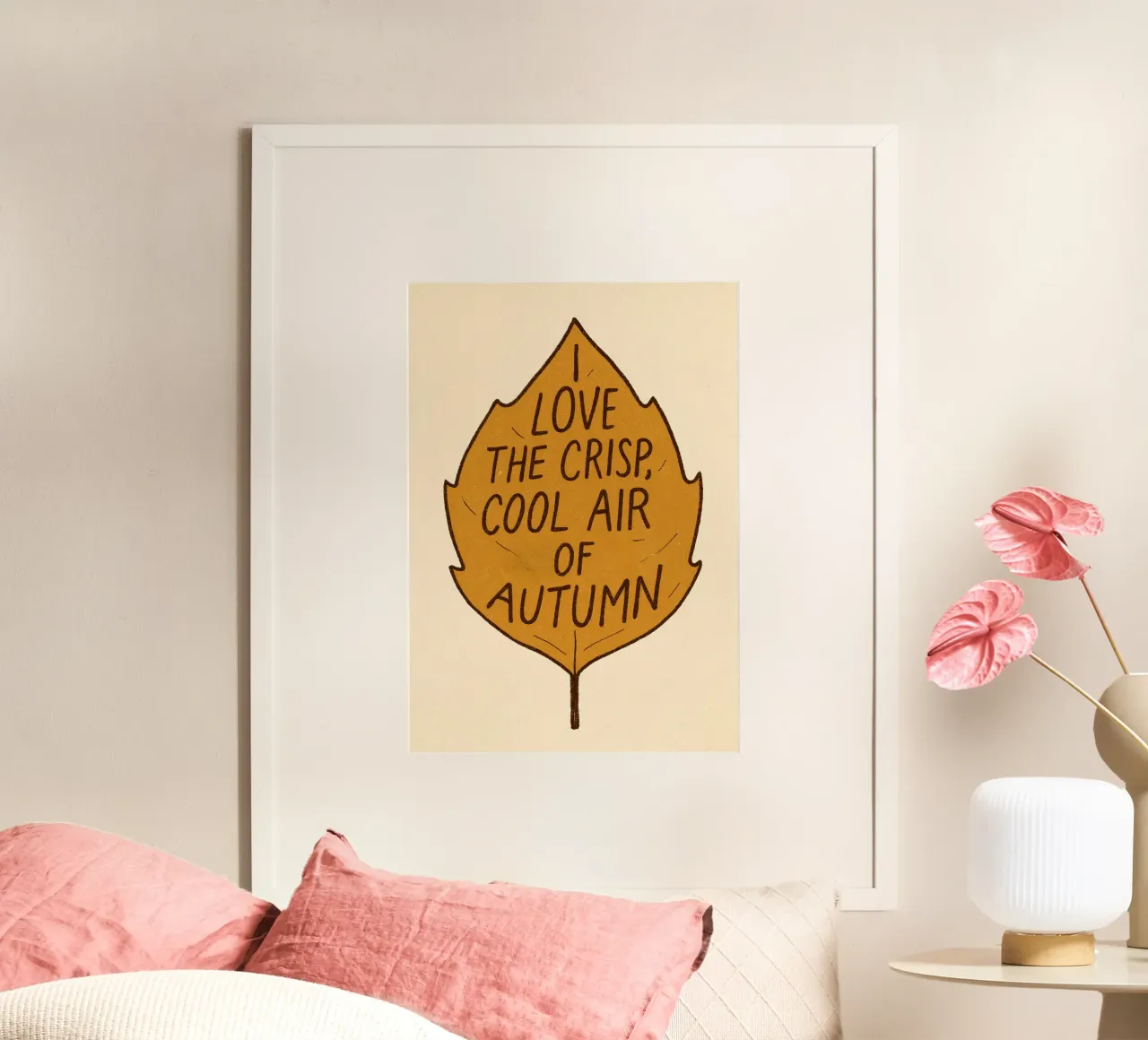 "Amare l'aria fresca e frizzante dell'autunno" - Citazioni d'arte poster da vintagepod