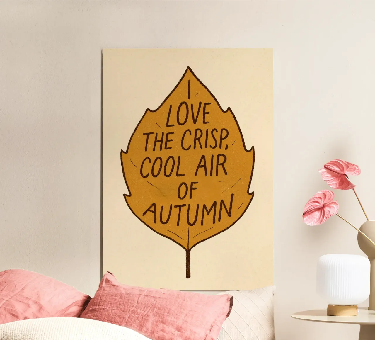 "Amare l'aria fresca e frizzante dell'autunno" - Citazioni d'arte poster da vintagepod