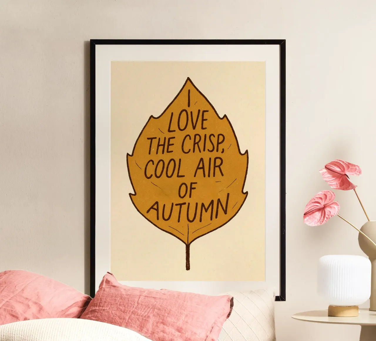 "Amare l'aria fresca e frizzante dell'autunno" - Citazioni d'arte poster da vintagepod