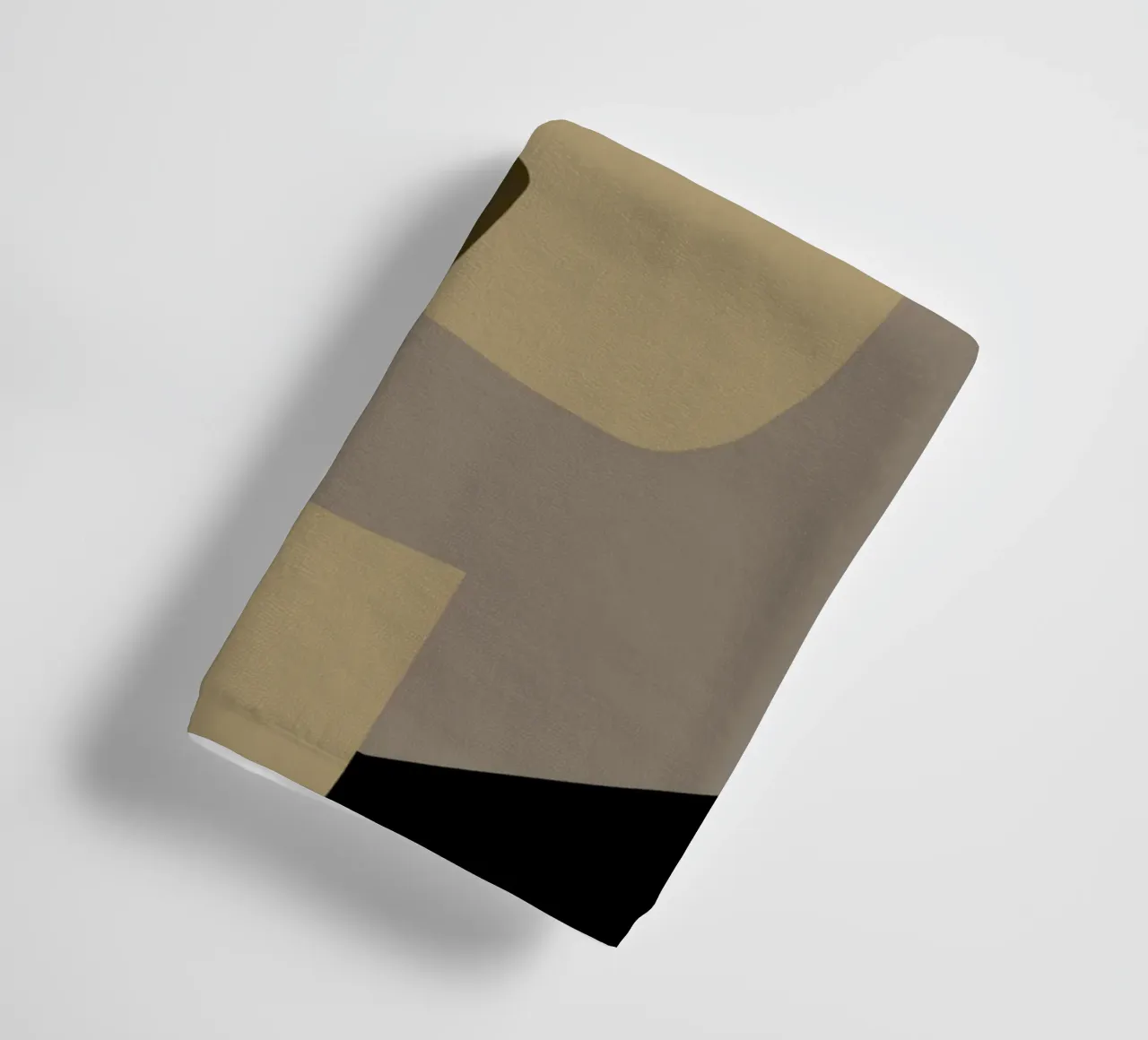 Matgrijs abstract badhanddoek van Little Dean