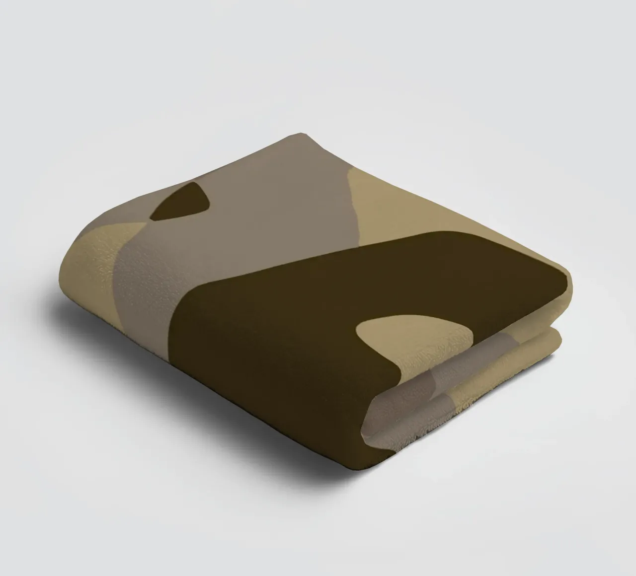 Matgrijs abstract badhanddoek van Little Dean